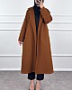 Premium Kaşe Kaban - Taba