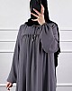Robadan Ferace Elbise - Gri