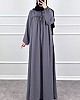 Robadan Ferace Elbise - Gri