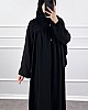 Robadan Ferace Elbise - Siyah