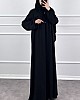 Robadan Ferace Elbise - Siyah