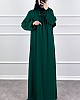Robadan Ferace Elbise - Zümrüt Yeşili