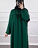 Robadan Ferace Elbise - Zümrüt Yeşili