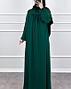Robadan Ferace Elbise - Zümrüt Yeşili