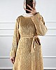 Scuba Kumaş Elbise - Gold Scuba Kumaş Elbise - Gold