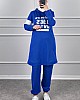 Şerit Detaylı Spor Takım - Saks Mavisi Şerit Detaylı Spor Takım - Saks Mavisi