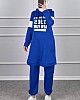 Şerit Detaylı Spor Takım - Saks Mavisi Şerit Detaylı Spor Takım - Saks Mavisi