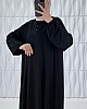 Simetrik Begonya Elbise - Siyah