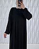 Simetrik Begonya Elbise - Siyah