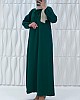 Tesettür Ferace Elbise - Çam Yeşili