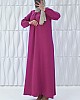 Tesettür Ferace Elbise - Gül Kurusu