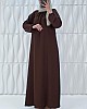 Tesettür Ferace Elbise - Kahverengi Tesettür Ferace Elbise - Kahverengi