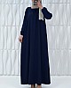 Tesettür Ferace Elbise - Lacivert