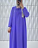 Tesettür Ferace Elbise - Lila