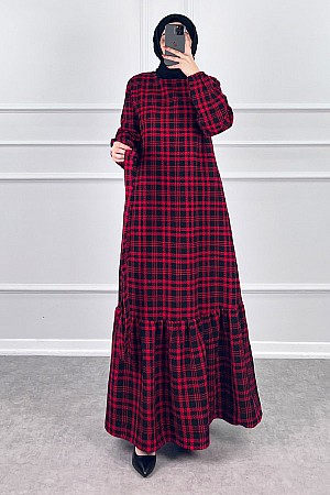 Tüvit Elbise - Kırmızı