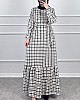 Tüvit Elbise - Siyah Beyaz