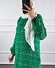 Cepli Tüvit Elbise - Yeşil Cepli Tüvit Elbise - Yeşil