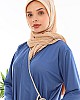 Yandan Bağlamalı Namaz Elbisesi - Mavi