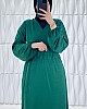 Bağlamalı Namaz Elbisesi - Zümrüt Yeşili
