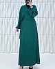 Bağlamalı Namaz Elbisesi - Zümrüt Yeşili