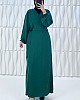 Bağlamalı Namaz Elbisesi - Zümrüt Yeşili