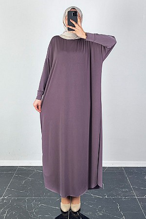 Yarasa Kol Elbise - Gül Kurusu