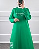 Yazı Baskılı Tunik - Yeşil