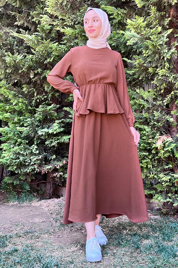 Beli Lastikli Ayrobin Takım - Kahverengi