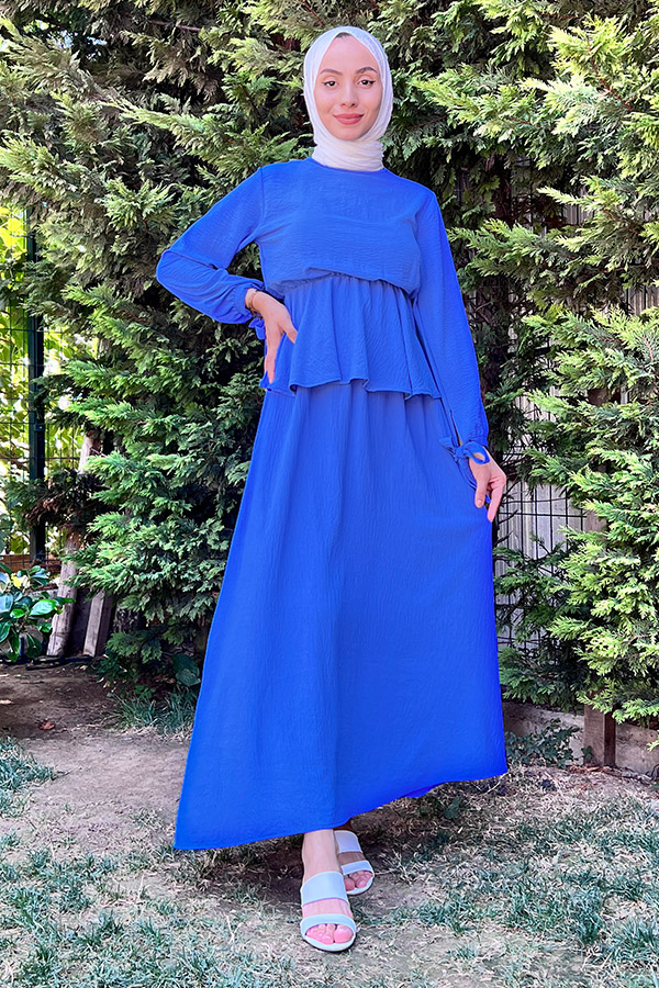 Beli Lastikli Ayrobin Takım - Mavi