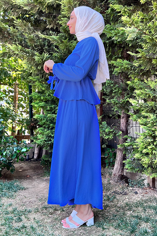 Beli Lastikli Ayrobin Takım - Mavi