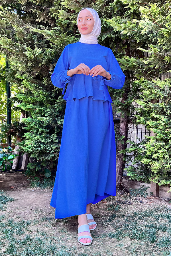Beli Lastikli Ayrobin Takım - Mavi