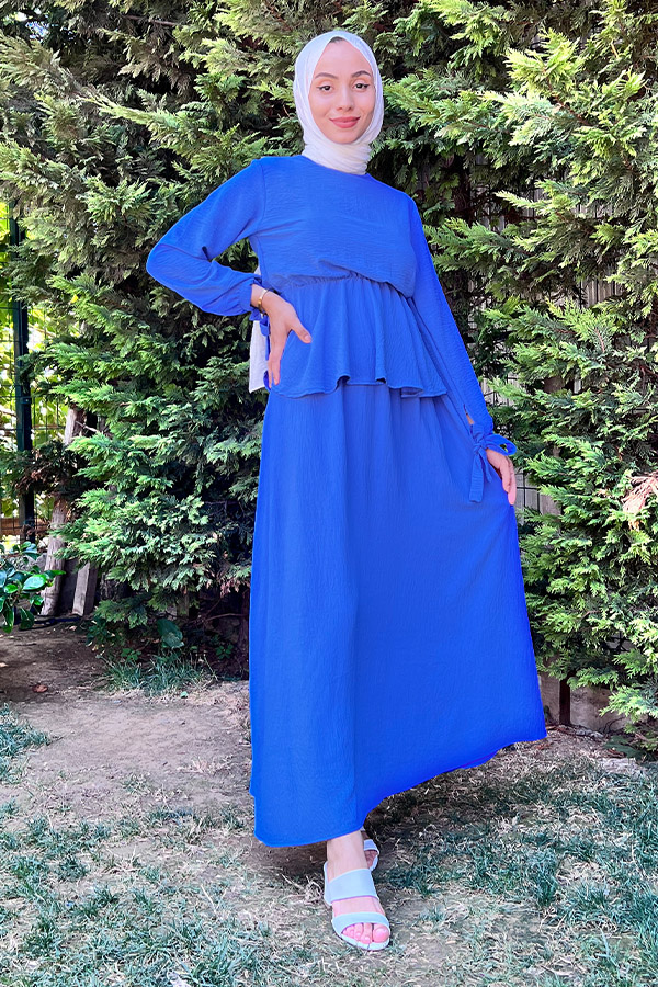 Beli Lastikli Ayrobin Takım - Mavi