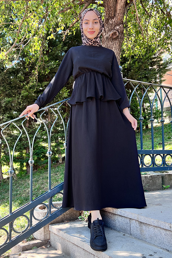 Beli Lastikli Ayrobin Takım - Siyah