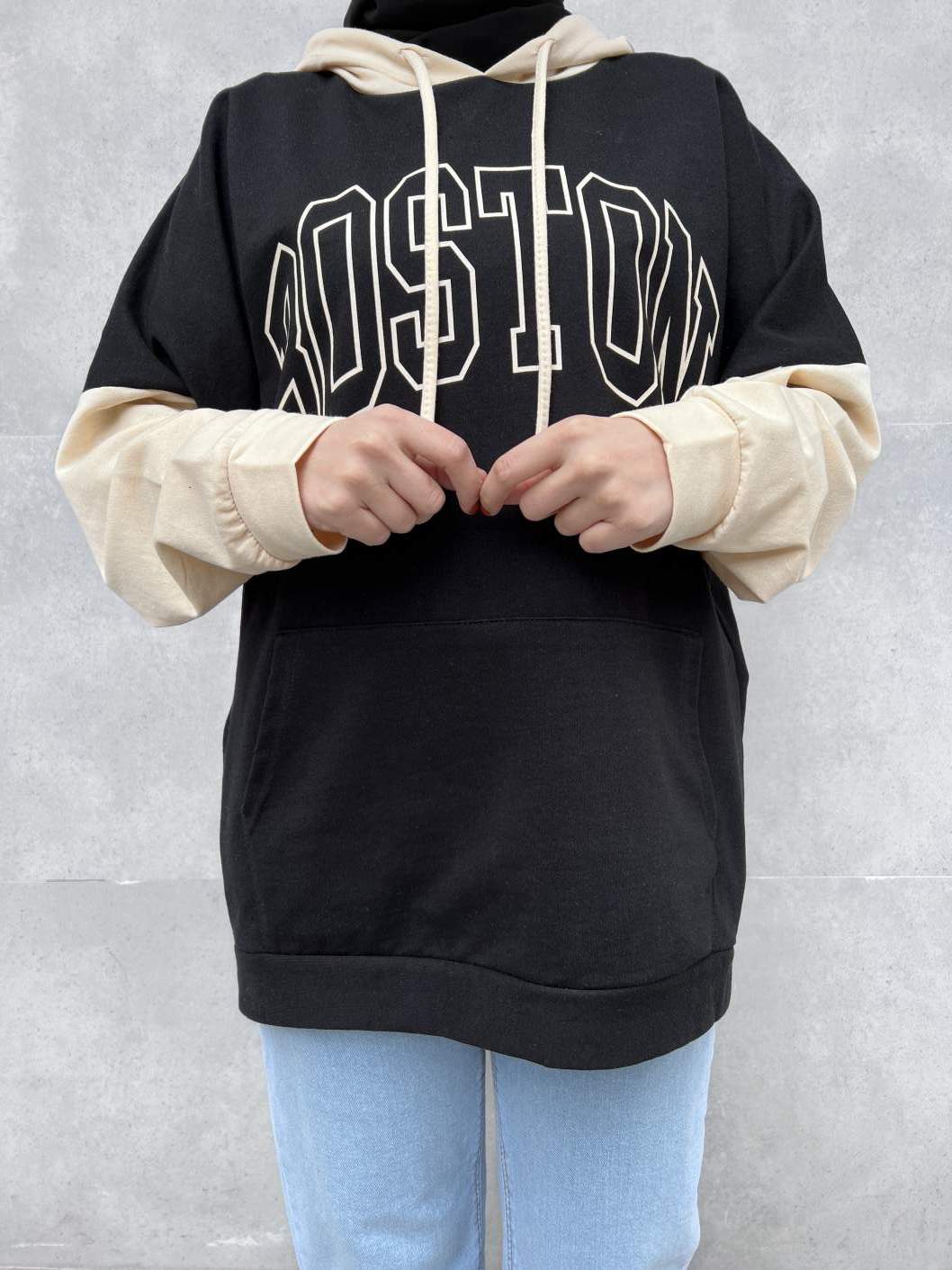 Boston Sweatshirt - Siyah