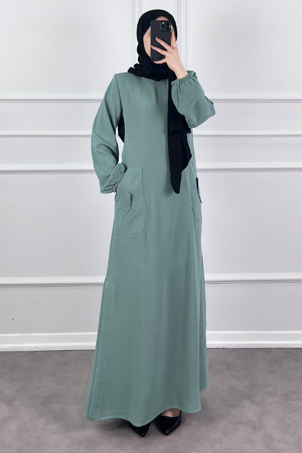Cepli Ayrobin Elbise - Mint