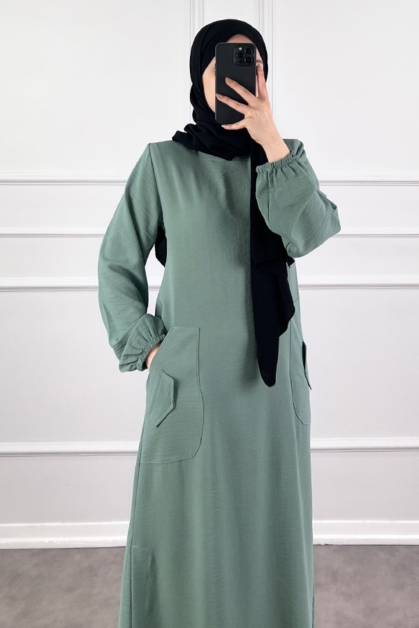 Cepli Ayrobin Elbise - Mint