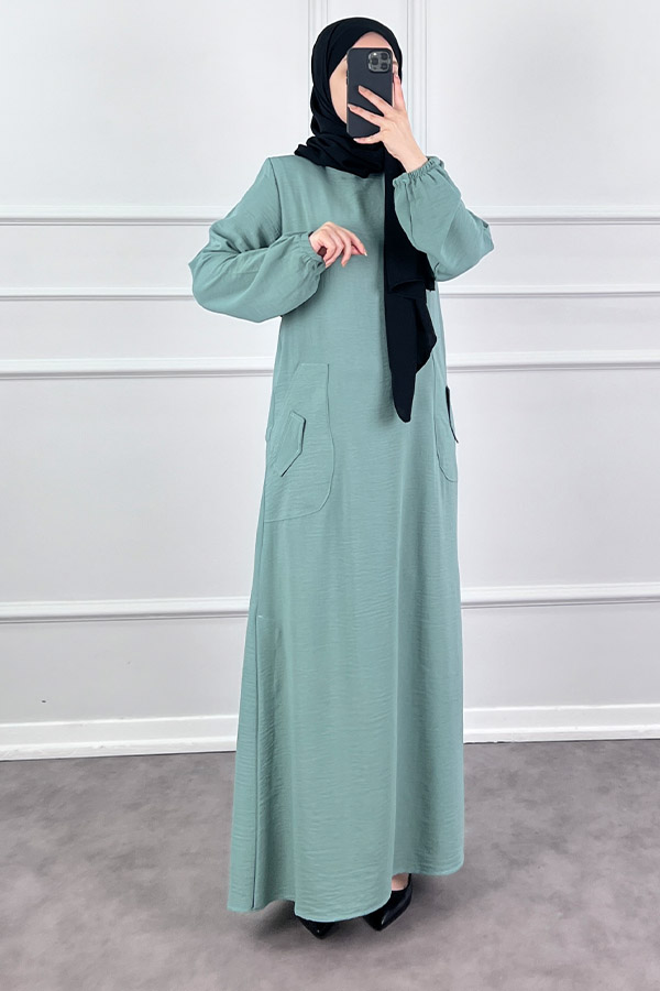 Cepli Ayrobin Elbise - Mint