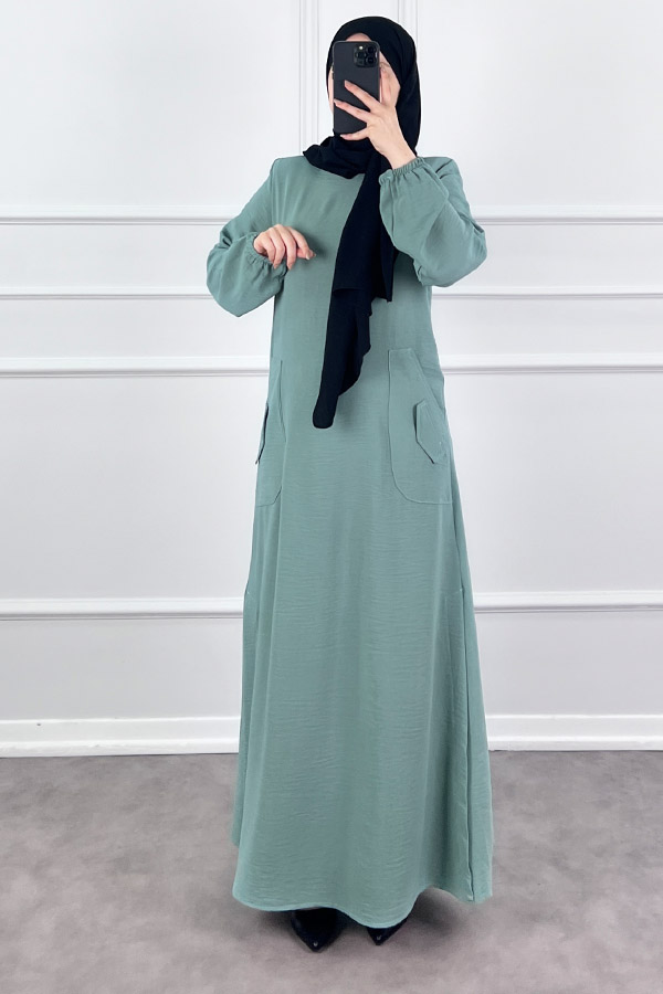 Cepli Ayrobin Elbise - Mint