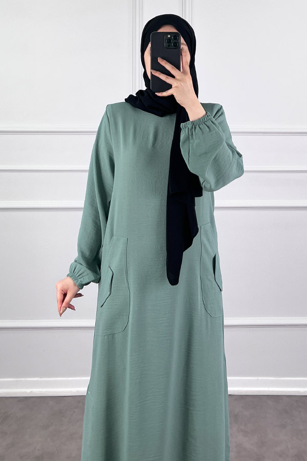 Cepli Ayrobin Elbise - Mint