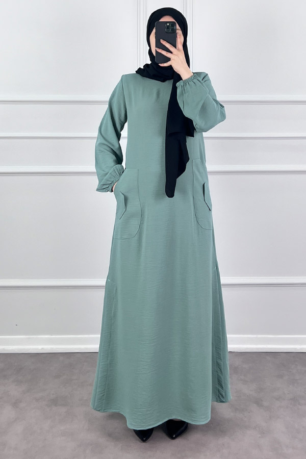 Cepli Ayrobin Elbise - Mint