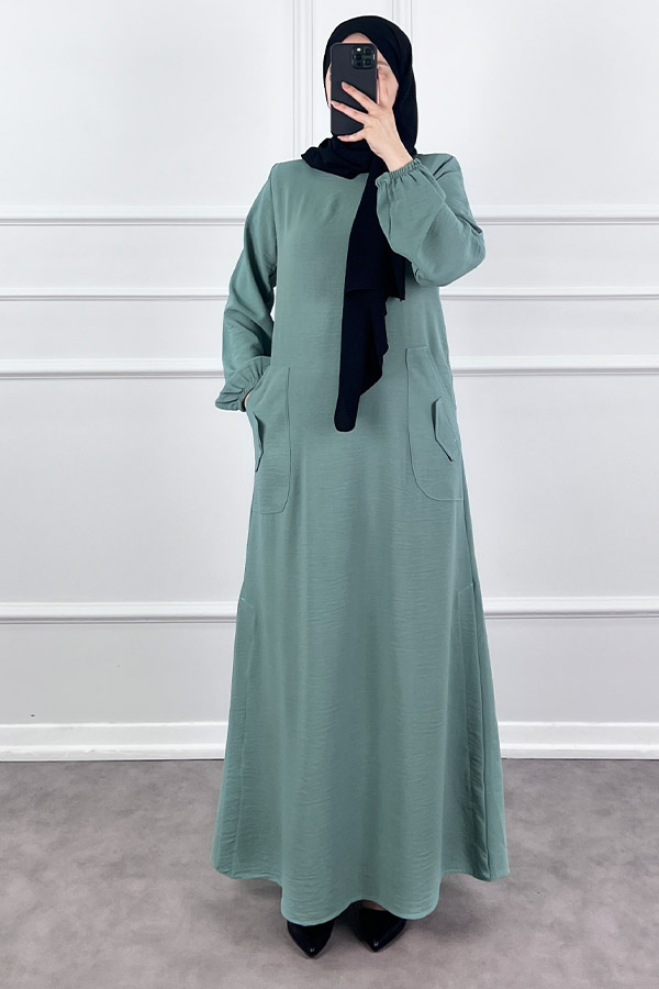 Cepli Ayrobin Elbise - Mint