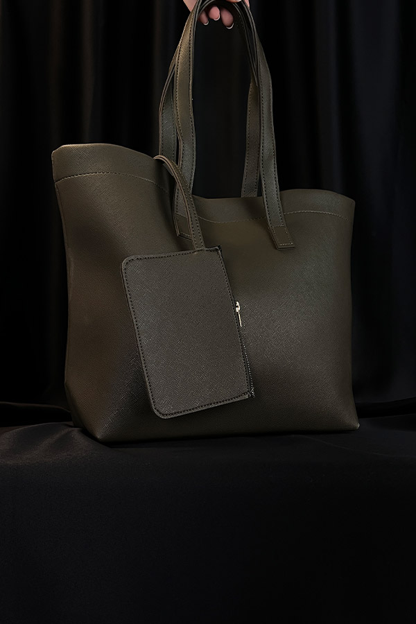 Cüzdanlı Çanta - Haki