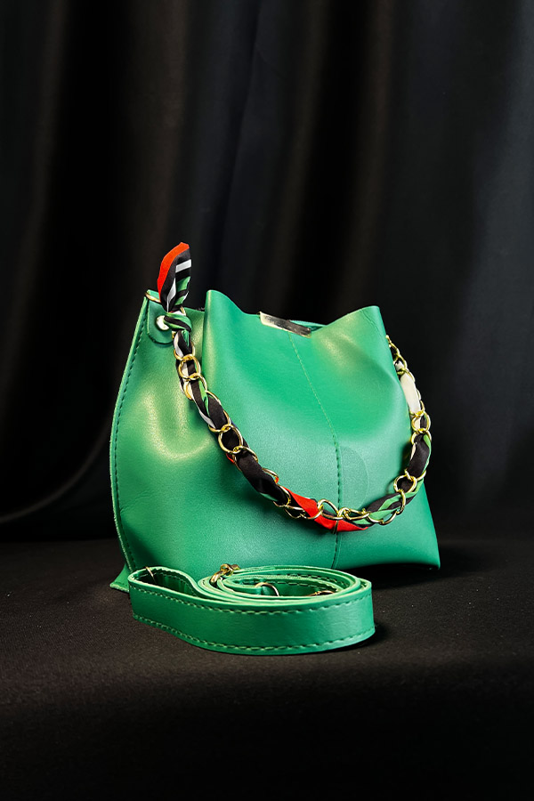 Fularlı Çanta - Yeşil Fularlı Çanta - Yeşil