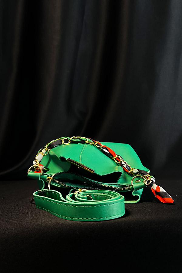 Fularlı Çanta - Yeşil Fularlı Çanta - Yeşil