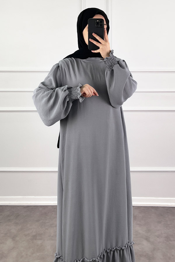 Gipeli Ayrobin Elbise - Gri
