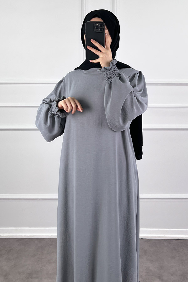 Gipeli Ayrobin Elbise - Gri