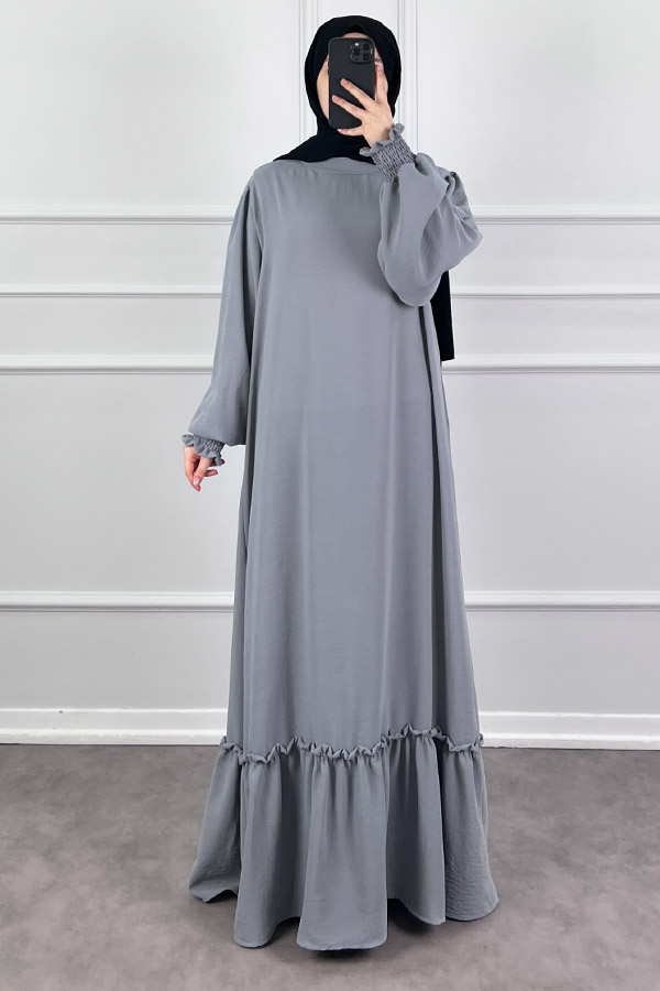 Gipeli Ayrobin Elbise - Gri