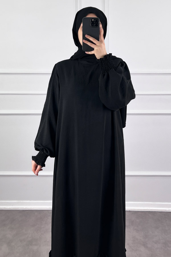 Gipeli Ayrobin Elbise - Siyah