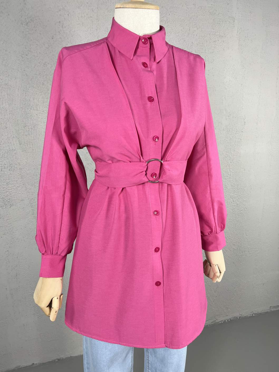 Halkalı Gömlek - Mor