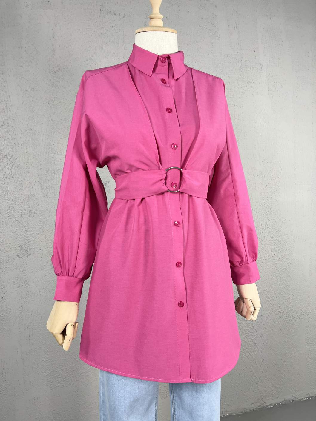 Halkalı Gömlek - Mor